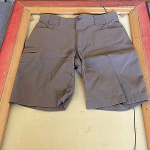 Duluth Trading Co. “Flex Dry on the Fly” Cargo Shorts - Chocolate Brown, Size 34
